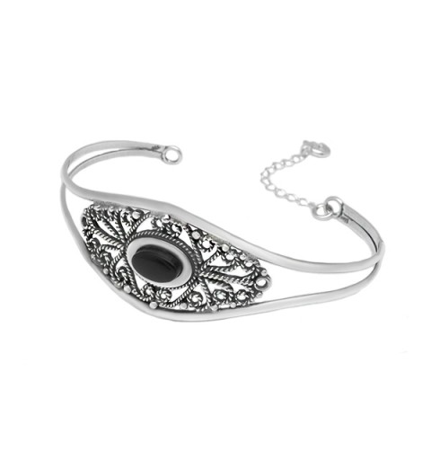 Pulsera azabache y filigrana