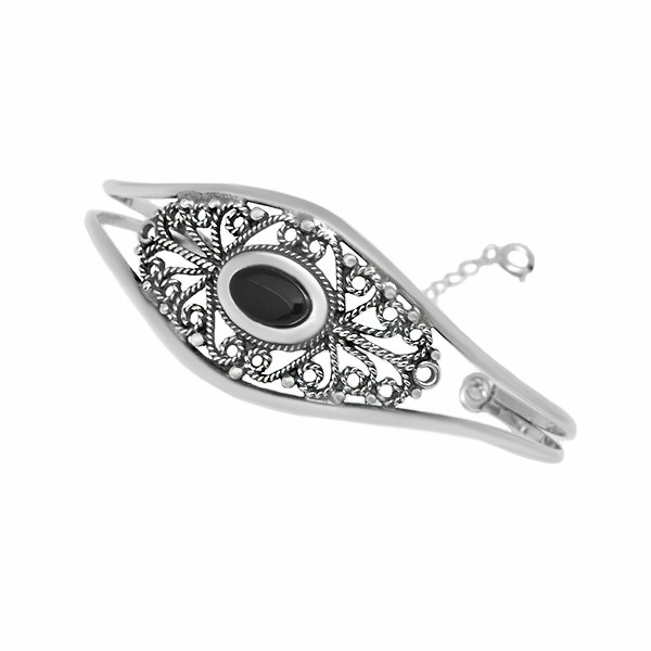 Pulsera azabache y filigrana