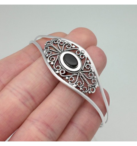 Pulsera azabache y filigrana
