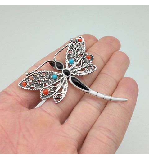 Brooch and pendant dragonfly