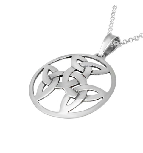 Intertwined Triquetra Pendants