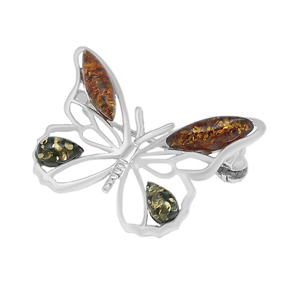 Openwork butterfly brooch/pendant