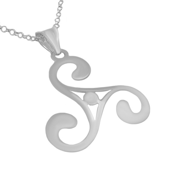 Colgante trisquel calado