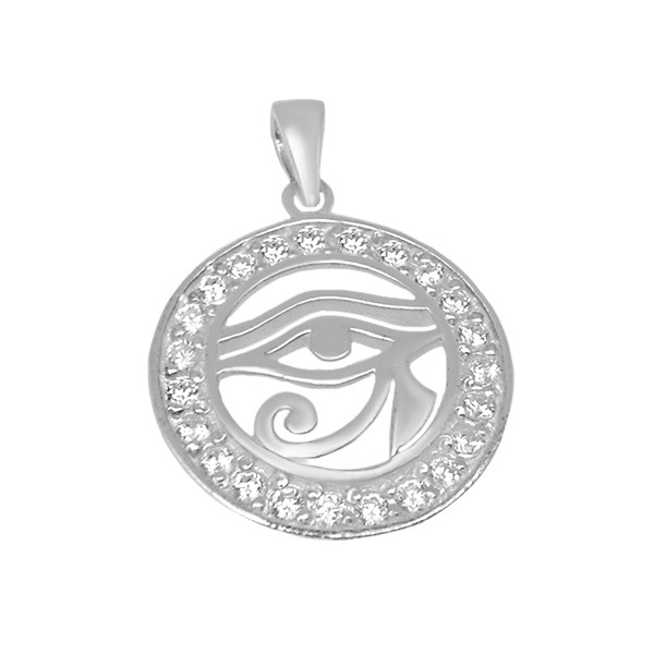 Colgante ojo de Horus con circonitas