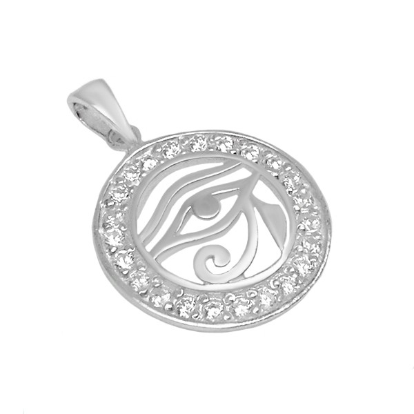 Colgante ojo de Horus con circonitas