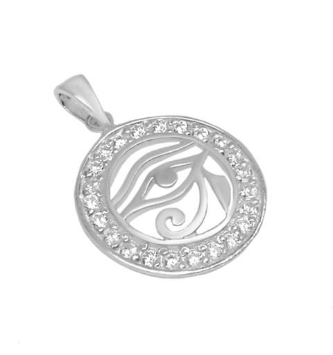 Colgante ojo de Horus con circonitas