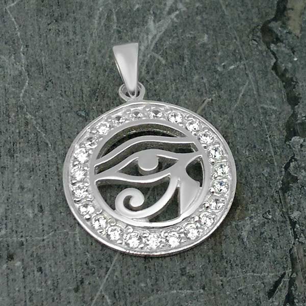 Colgante ojo de Horus con circonitas
