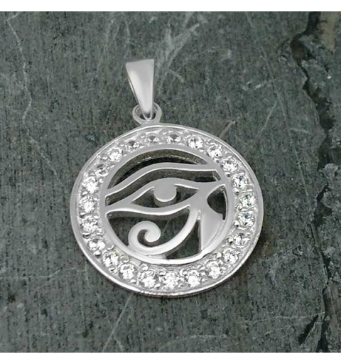 Colgante ojo de Horus con circonitas