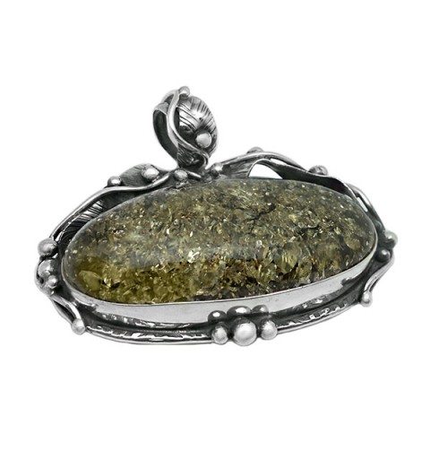 Colgante grande ámbar