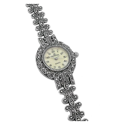 Aged silver watch