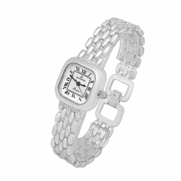 Reloj Plata de ley, tipo Cartier. Marca Minister.