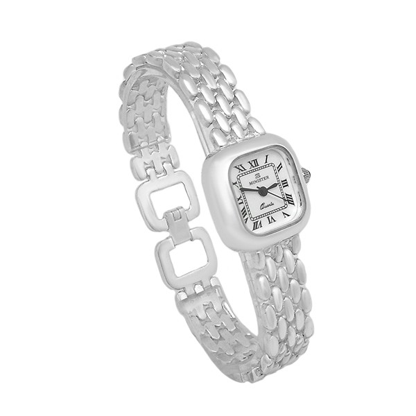 Reloj Plata de ley, tipo Cartier. Marca Minister.