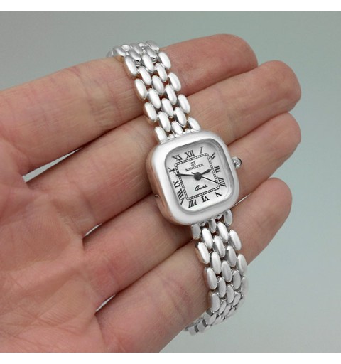 Reloj Plata de ley, tipo Cartier. Marca Minister.