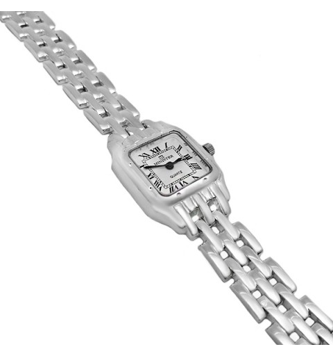 Cartier type sterling silver watch
