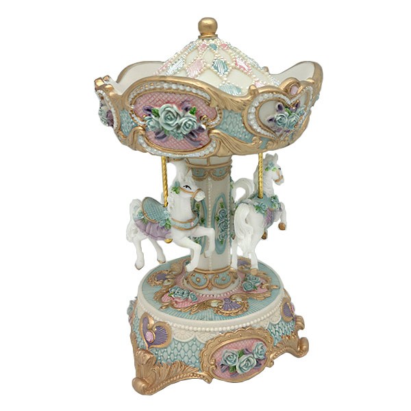 Carousel Waltz merry-go-round in pastel tones