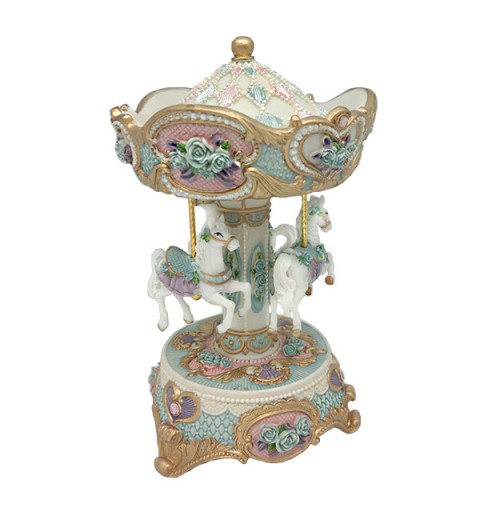 Carousel Waltz merry-go-round in pastel tones
