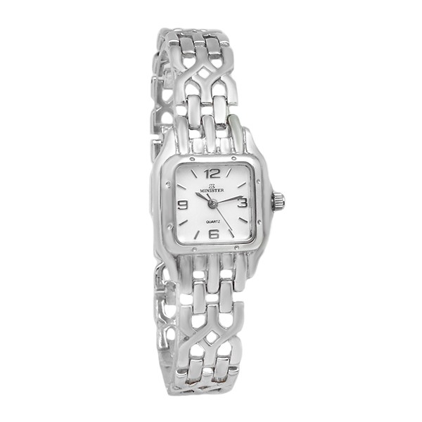 Sterling silver watch, Cartier type. Minister brand.