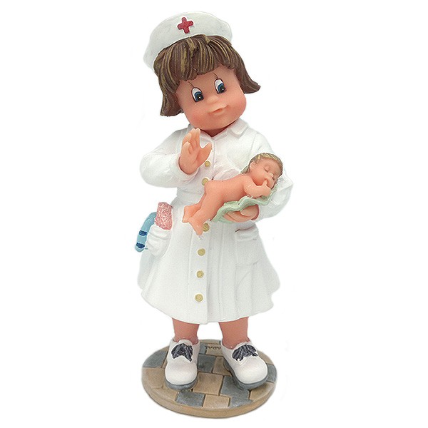 Matron figure, called welcome to life, by Nadal Studio