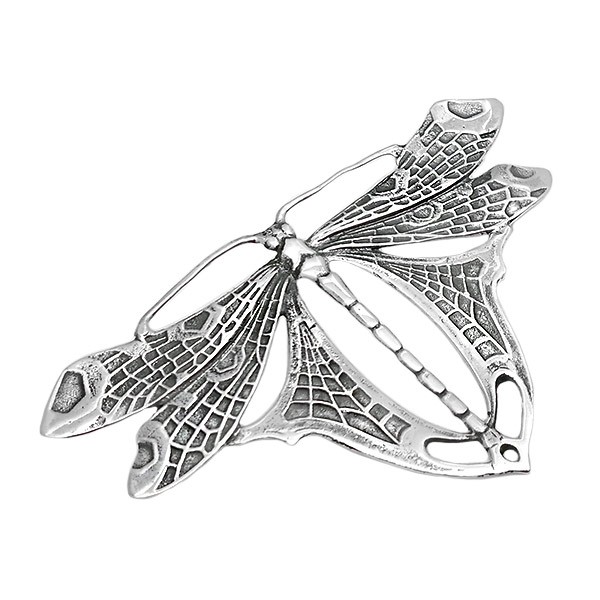 Broche libélula de plata