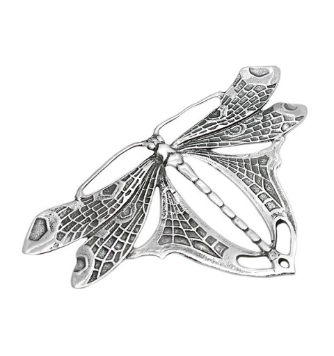 Broche libélula de plata