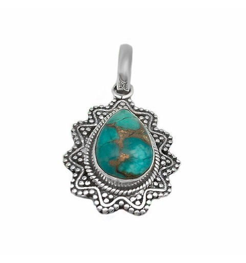 Colgante lágrima turquesa
