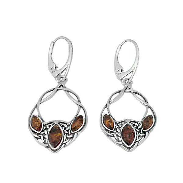 Triarch amber earrings