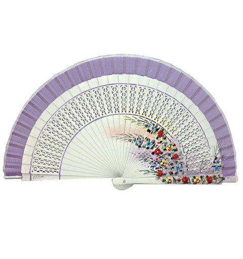 Abanico Flores de Lavanda