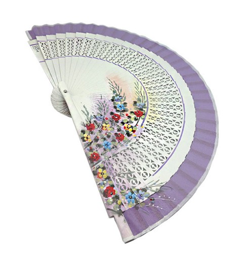Abanico Flores de Lavanda