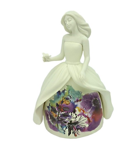 Bombonera floral blanca