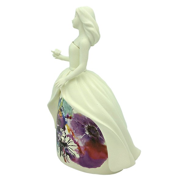 Bombonera floral blanca