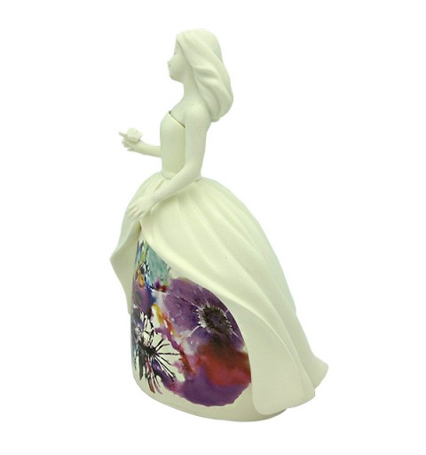 Bombonera floral blanca