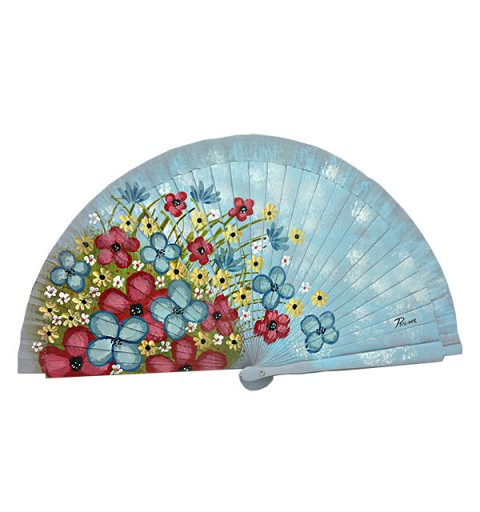 Abanico con flores
