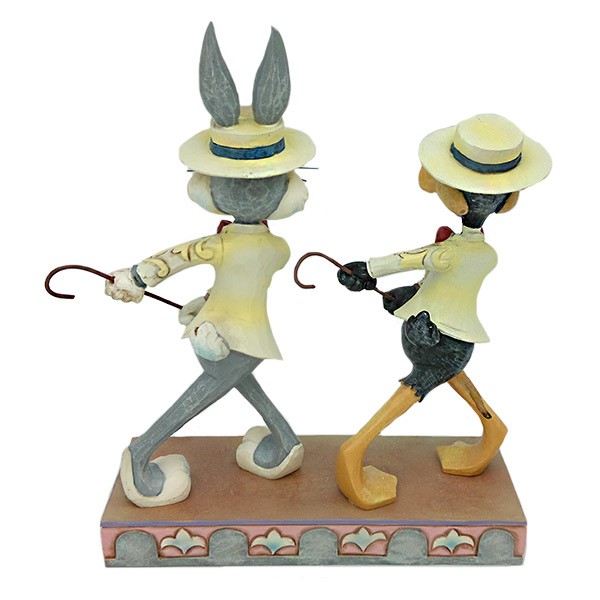 Figura Pato Lucas y Bugs Bunny bailando un charlestone