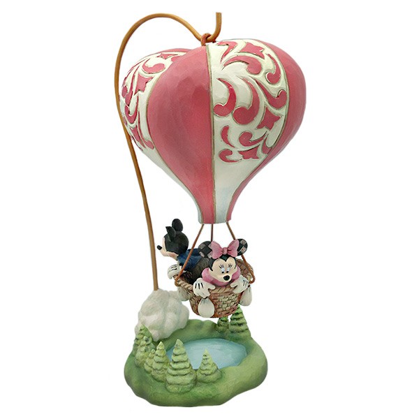 Figura Mickey y Minnie Mouse, de paseo en globo aerostático