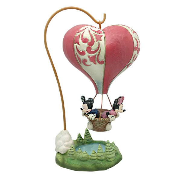 Figura Mickey y Minnie Mouse, de paseo en globo aerostático