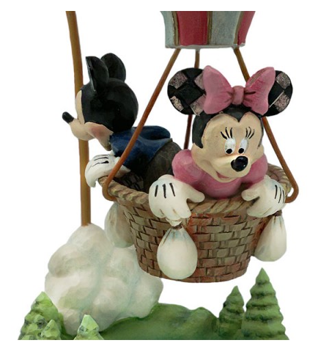 Figura Mickey y Minnie Mouse, de paseo en globo aerostático
