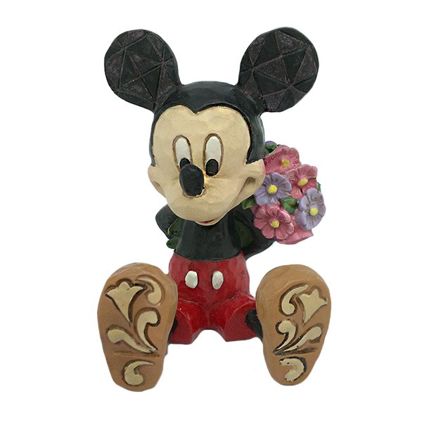Mickey Mouse con ramo de flores