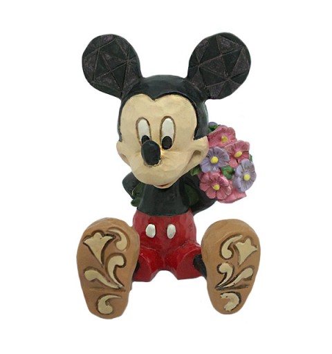 Mickey Mouse con ramo de flores