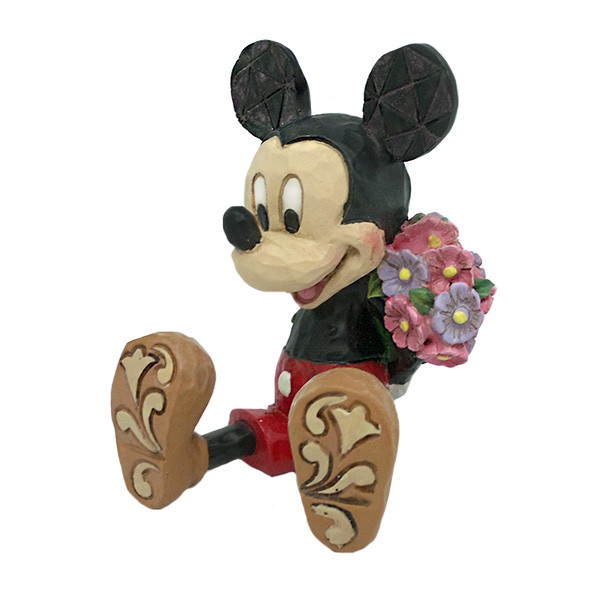 Mickey Mouse con ramo de flores