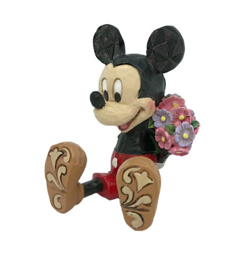 Mickey Mouse con ramo de flores