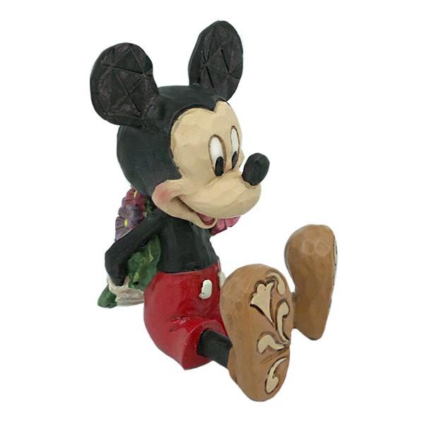 Mickey Mouse con ramo de flores