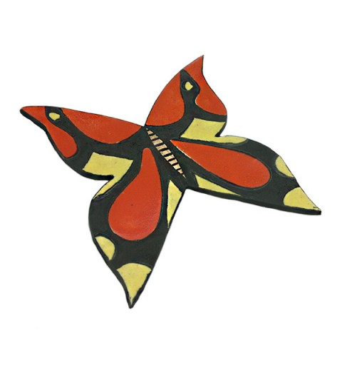 Mariposa de cerámica Fuego Solar