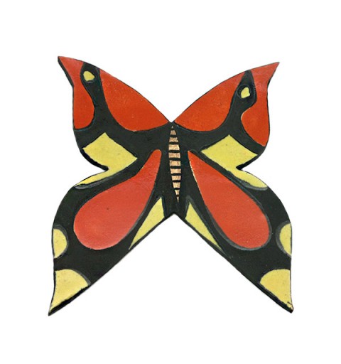 Mariposa de cerámica Fuego Solar