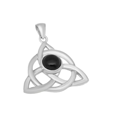 Colgante triqueta con Onix