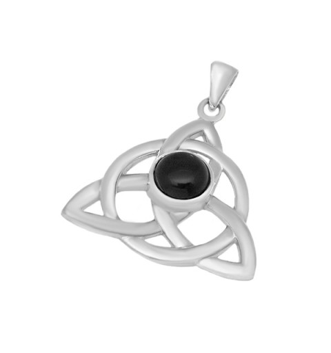 Colgante triqueta con Onix