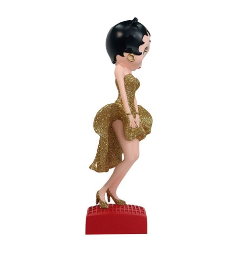 Betty Boop Marilyn pose, gold dress.