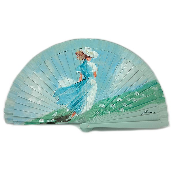 Abanico paseo por el campo primaveral