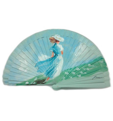 Abanico paseo por el campo primaveral