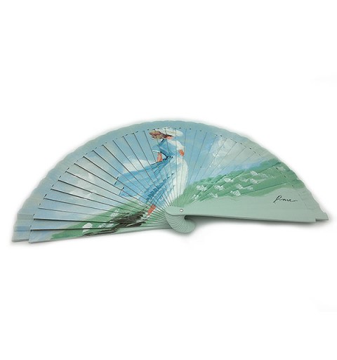 Abanico paseo por el campo primaveral