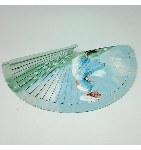 Abanico paseo por el campo primaveral